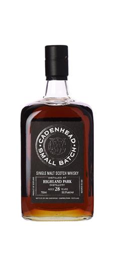 1988 Highland Park 28 Year Old "Cadenhead" Small Batch Cask Strength Single Malt Sotch Whisky (750ml)