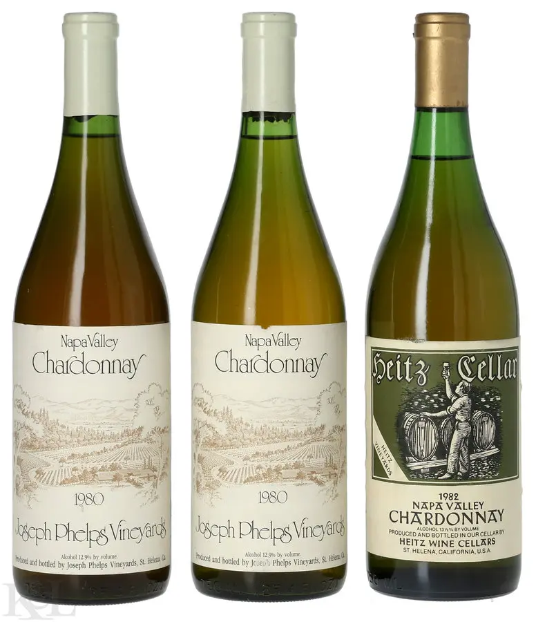 Joseph Phelps & Heitz Cellar Napa Valley Chardonnay Tasting Lot