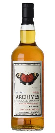 2009 Heaven Hill 10 Year Old "Archives Whisky From The Whiskybase Team" K&L Exclusive Single Cask #496 American Whiskey